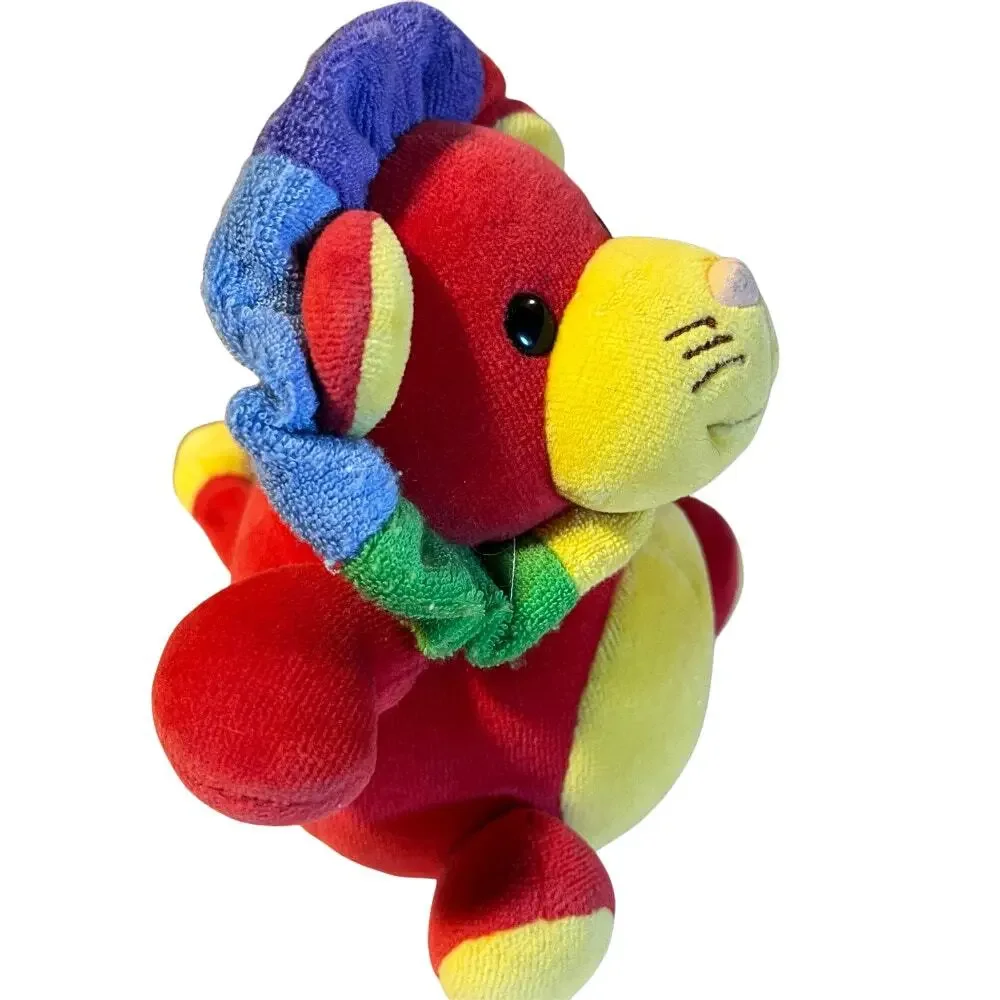 GUND Rainbow Lion Advertising Plush Braun Thermoscan 7